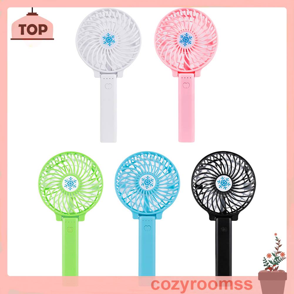 Quạt Sạc USB Cầm Tay Có Thể Gấp Lại Dùng Đi Cắm Trại Tiện Dụng