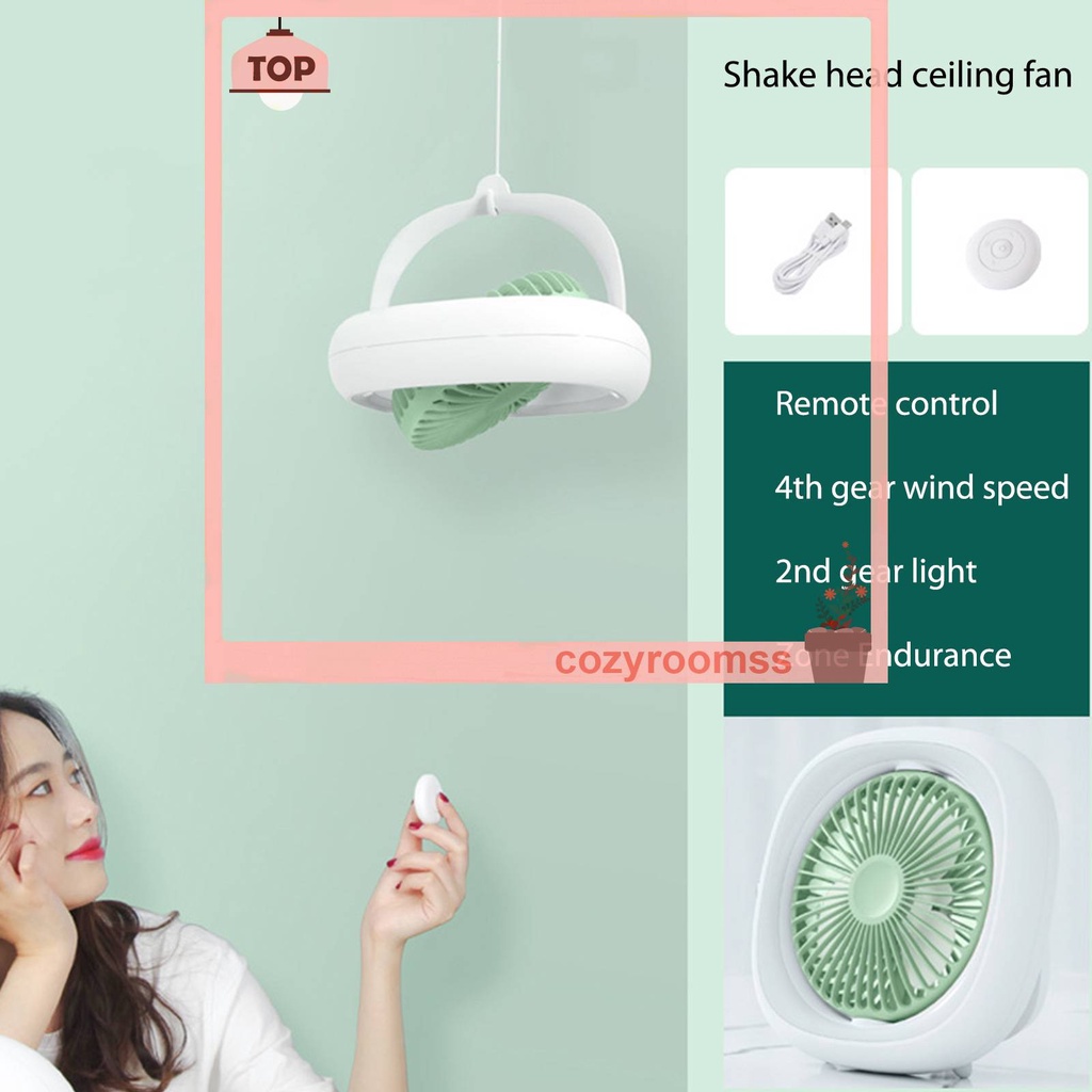 Quạt Trần 4 Tốc Độ Điều Khiển Từ Xa Có Thể Sạc Lại Tiện Dụng