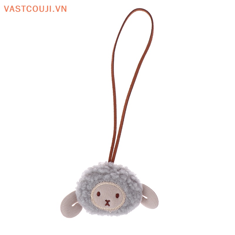 Móc Khóa Hình Cừu Nhồi Bông Dễ Thương Chống Mất Tích Hợp Thẻ Tên Túi Xách Cho Trẻ Mẫu Giáo