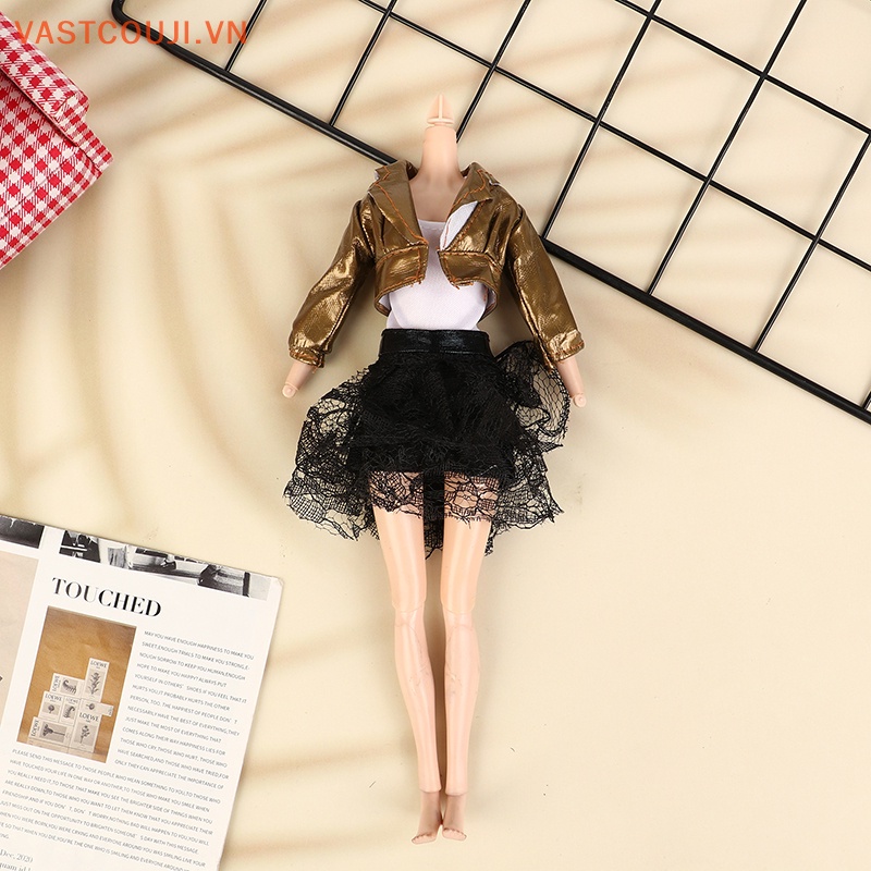 Đầm Ngắn Hai Mảnh Thời Trang Cho Búp Bê VASTJI 30cm