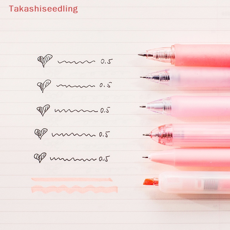 Set 6 Bút Mực Gel Nhiều Màu Sắc Dễ Thương Cho Học Sinh