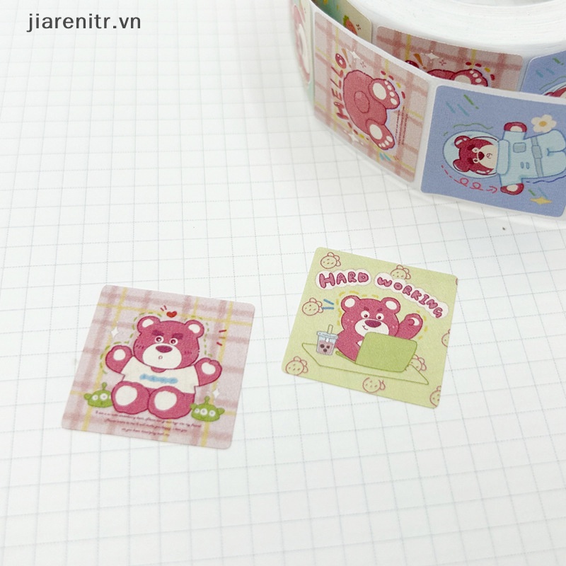 SANRIO Cuộn 500 Miếng Dán Hình Động Vật Hoạt Hình Dễ Thương Trang Trí Phần Thưởng Cho Bé