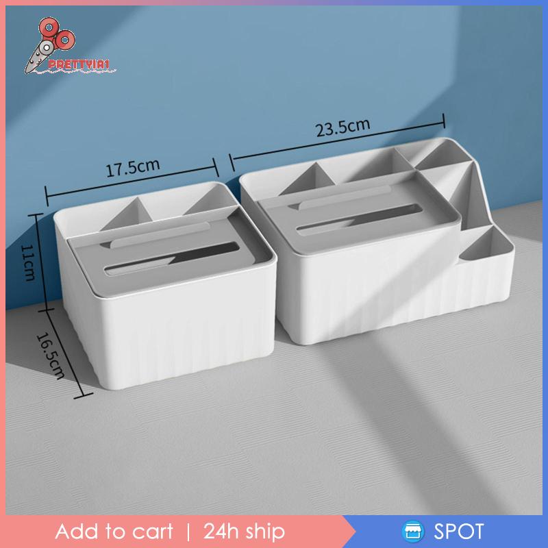 1 [Prettyia1] 2 Hộp Đựng Khăn Giấy Để Bàn Sắp Xếp Gọn Gàng Cho Nhà Bếp Văn Phòng