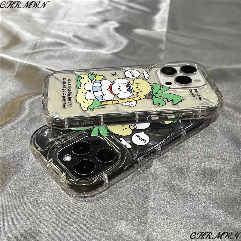 Ốp Điện Thoại Vỏ Dừa Mềm Trong Suốt Dễ Thương Cho iPhone14promax / 8 xr HRTA 1312