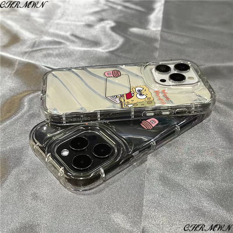 Ốp Điện Thoại Mềm Trong Suốt Hình Spongebob SquarePants 11 / Cute / NJBH Cho iPhone14promax 8sinsplus7xr 1312 / NJBH