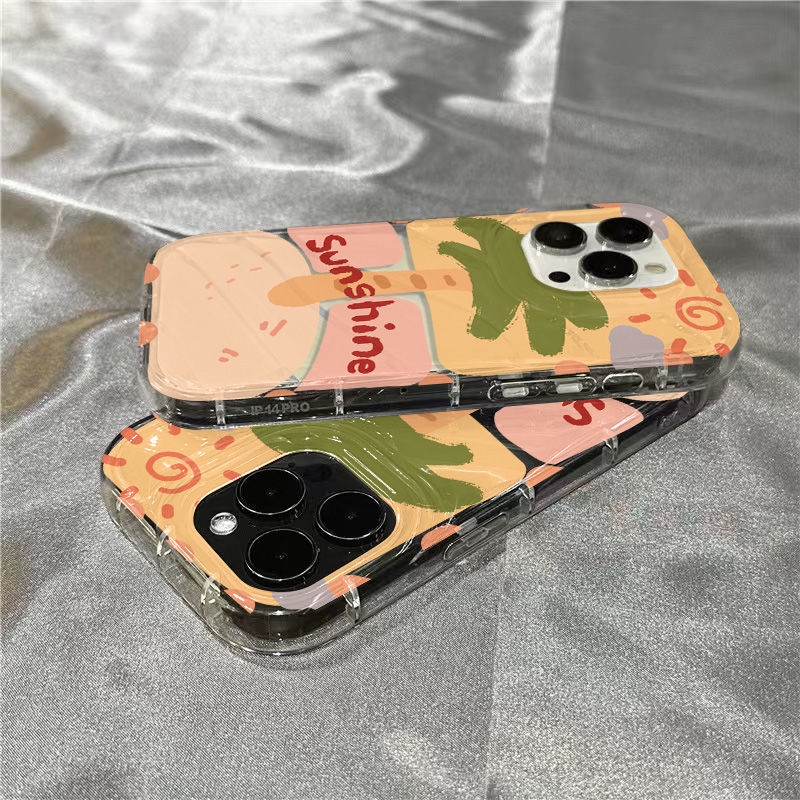 Ốp Điện Thoại Mềm Trong Suốt Họa Tiết Graffiti Dễ Thương Cho Iphone 14Promax /ins / 8xr / 7 1312plus11 PP3E