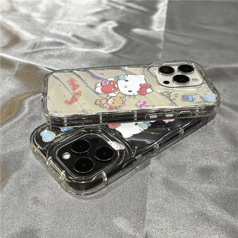 Ốp Điện Thoại Mềm Trong Suốt In Hình Gấu Hoạt Hình Dễ Thương Cho Iphone 7iphone14promax / 8 11 / xr / 1312