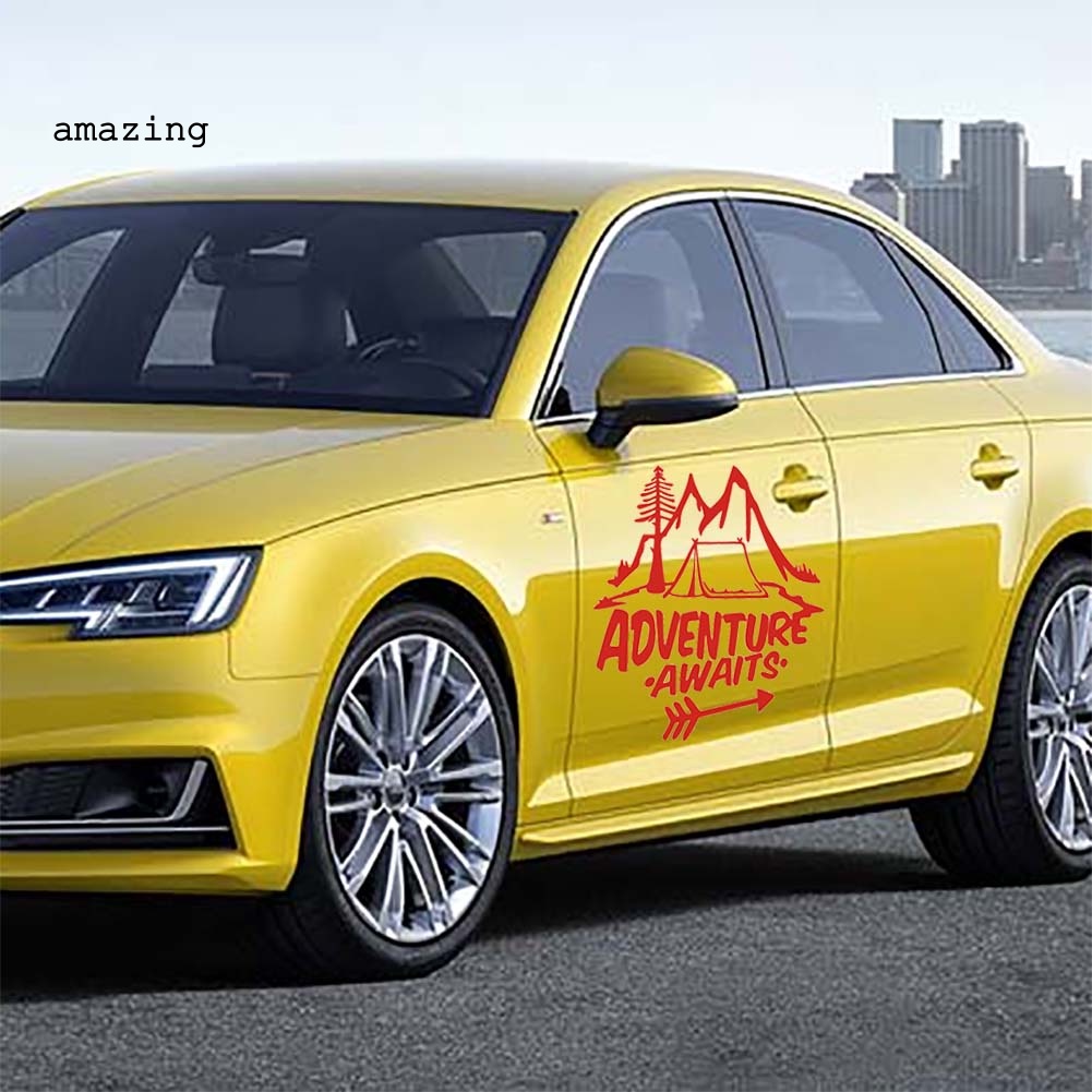 Đề Can Phản Quang Họa Tiết Cây Thông / Ngọn Núi Độc Đáo Trang Trí Xe Hơi