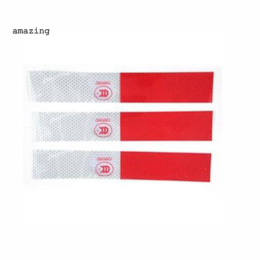 Bộ 10 Miếng Dán Phản Quang Cảnh Báo An Toàn Cho Xe Hơi Xe Tải DIY