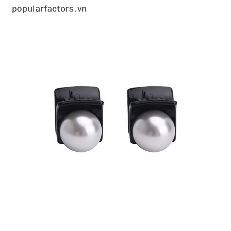 Kẹp Tóc Hình Nơ Mini Đính Ngọc Trai Phong Cách Vintage Dễ Thương Cho Nữ