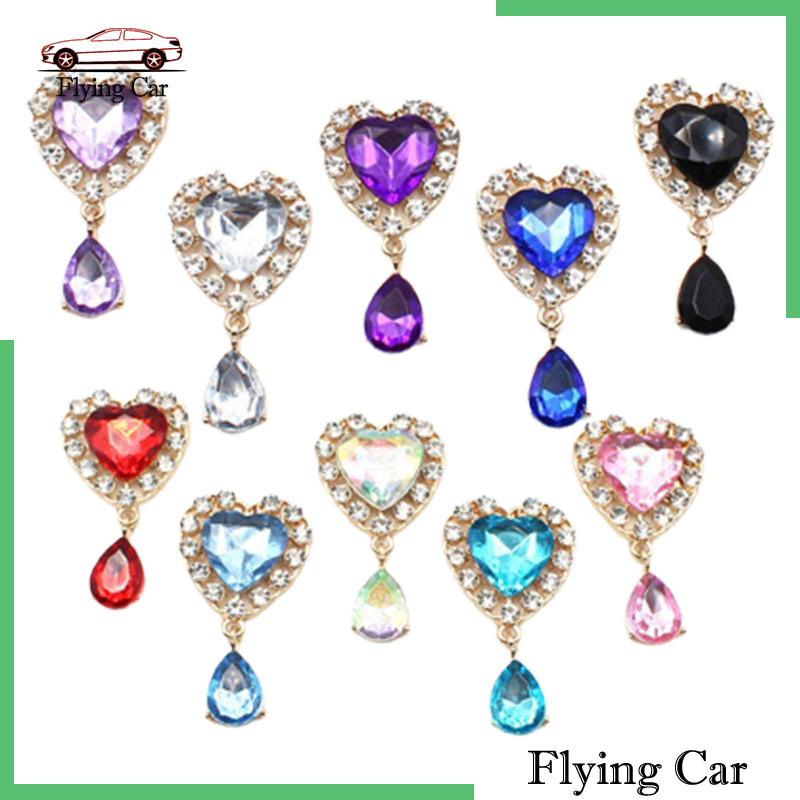 [Lzdjfmy2] Set 10 Nút Mặt Dây Chuyền Thủ Công Hình Nhiệt Kim Cương Cho Túi Xách Đám Cưới