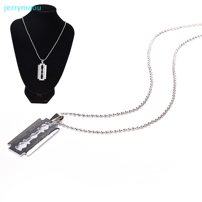 Vòng cổ Mặt Hình Lưỡi Dao Cạo Bằng Thép Không Gỉ Thời Trang Dành Cho Nam