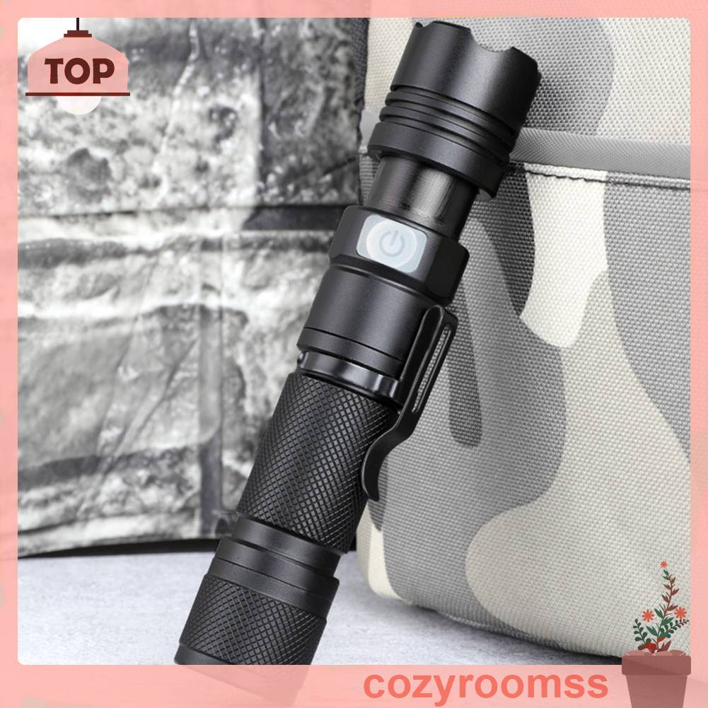 Đèn Pin LED XHP50 800LM 5 Chế Độ 1200mAh Sạc USB Tiện Dụng