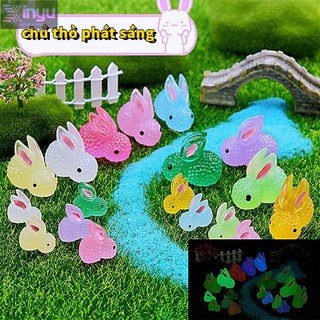 Đồ chơi, đồ trang trí thỏ phát sáng Mini 10 miếng