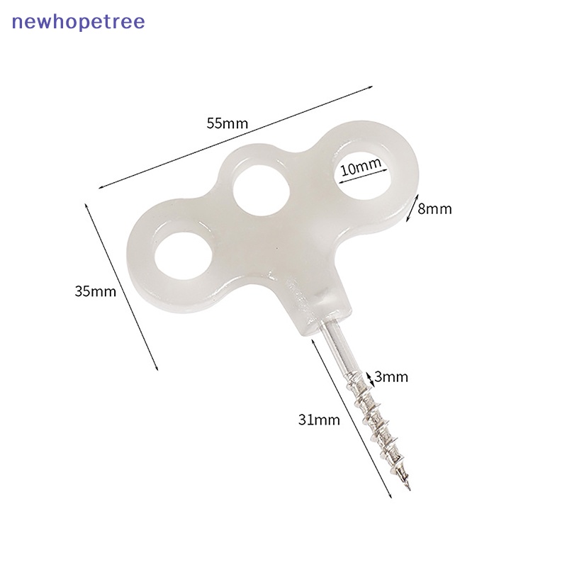 Ntvn Set 2 Đinh Ốc Ba Mắt Dạ Quang Bằng Thép Không Gỉ Dùng Cắm Trại Ngoài Trời / Lều Trại / Dây Thừng OIK