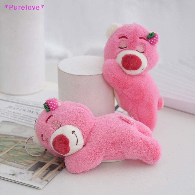 DISNEY Móc Khóa Hình Gấu Nhồi Bông Mềm Mại Xinh Xắn Mới