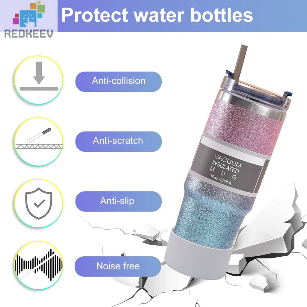 Bộ 2 Vỏ Silicon Bảo Vệ Bình Nước Chống Bỏng Cho Xe Hơi 40oz