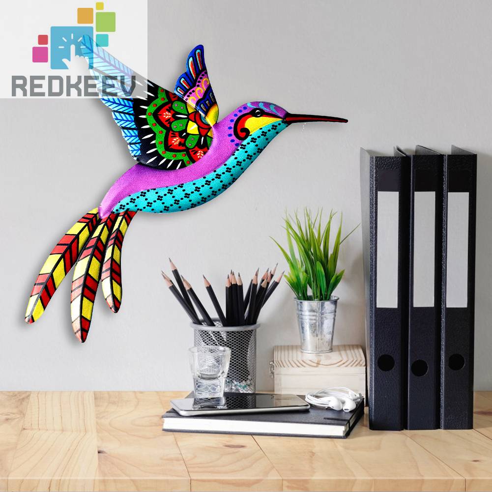 Chim Ruồi Bằng Kim Loại Treo Tường Trang Trí Trong Nhà / Ngoài Trời