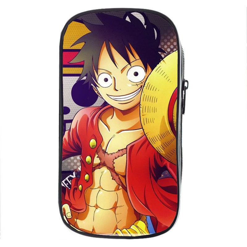 Túi Đựng Bút Chì Cỡ Lớn In Hoạt Hình One Piece Dễ Thương Cho Bé