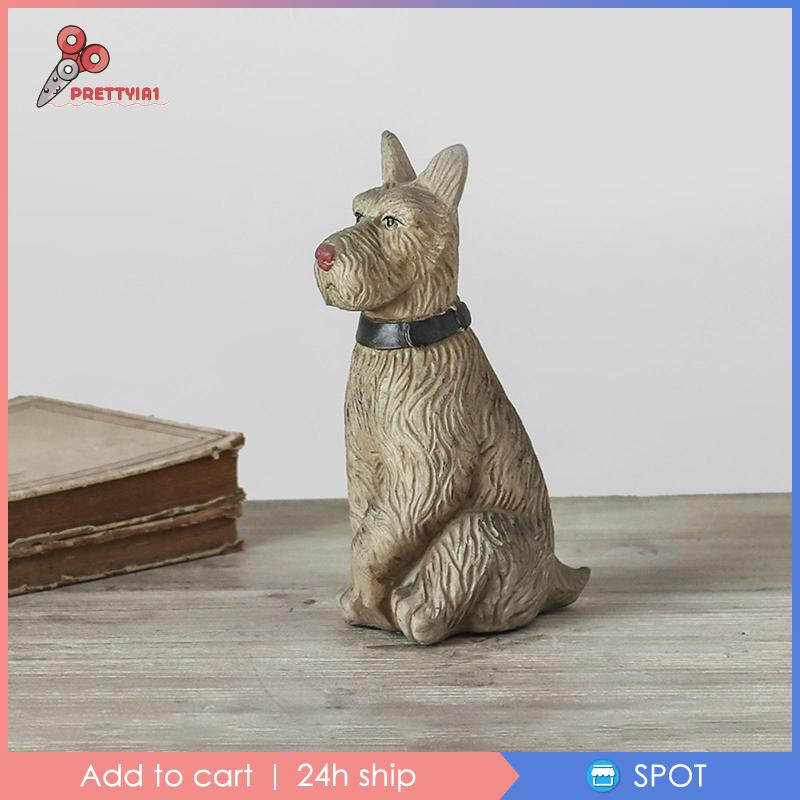 Đồ trang trí Chú Chó Bằng Nhựa Resin Chống Thấm Nước Trang Trí Ngoài Trời