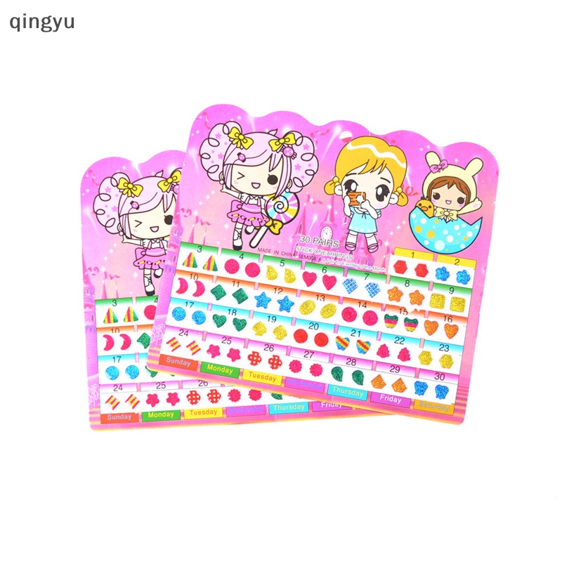 1 Tấm Sticker Dán Trang Sức Đính Đá Nhiều Màu Sắc Thời Trang Dành Cho Trẻ Em