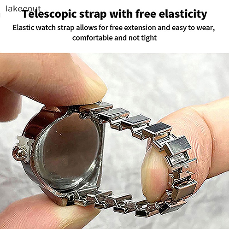 1 Nhẫn Đồng Hồ Mặt Hoa Đính Đá Thời Trang Cho Nam Và Nữ