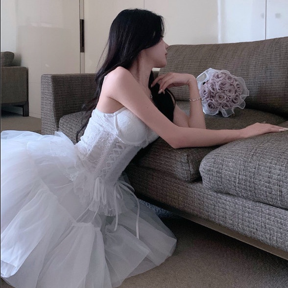 Bộ Áo Camisole + Chân Váy Múa Ba Lê Ngắn Quyến Rũ Xinh Xắn Cho Nữ
