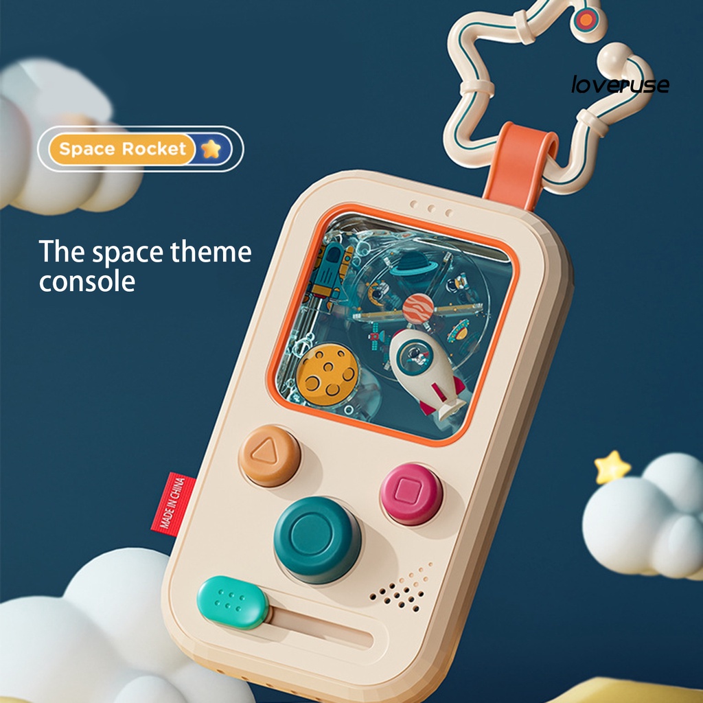 Loveruse Đồ Chơi Tàu Lửa ABS Không Gian Dạng Nhấn Cảm Ứng Thoải Mái Chống Rơi Vui Nhộn Làm Quà Sinh Nhật Cho Bé