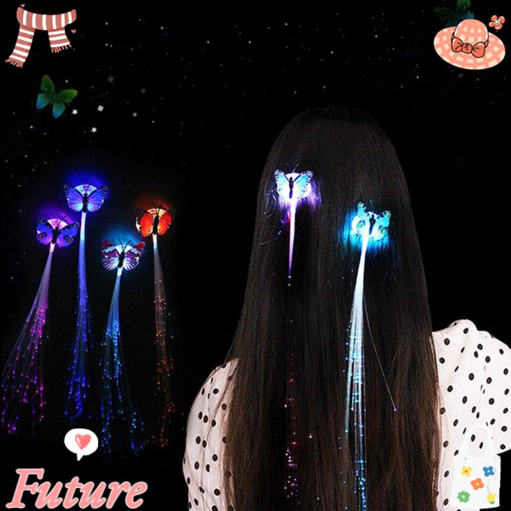 FUTURE Kẹp Tóc Hình Não Có Đèn LED Phát Sáng Cho Tiệc Halloween