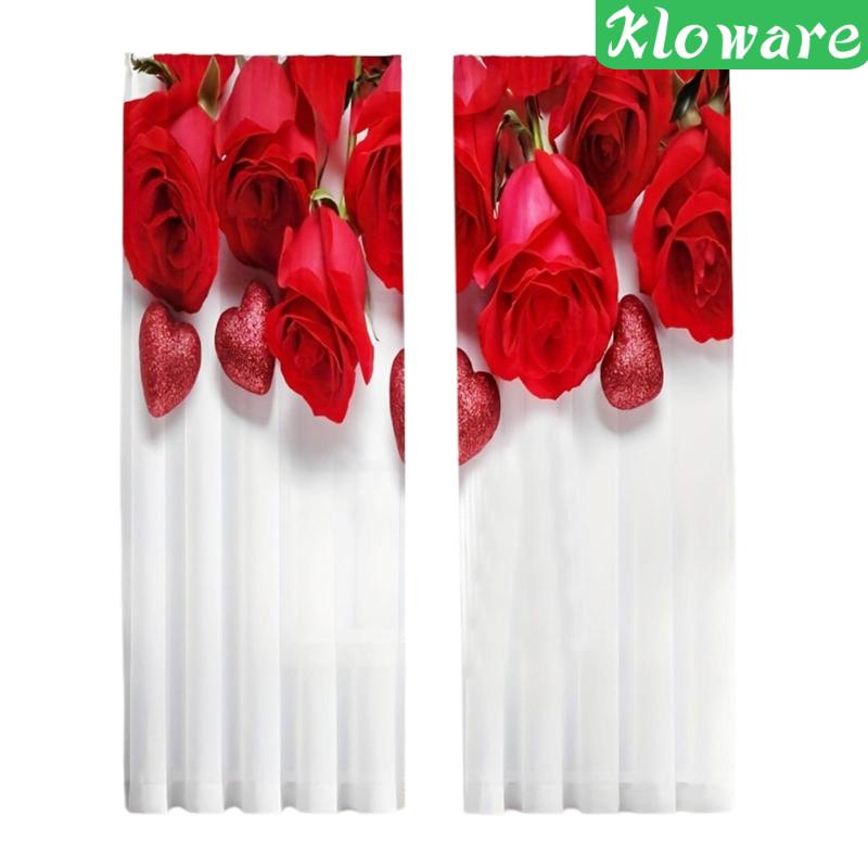 Rèm Cửa 52wx95L In Họa Tiết Dùng Trang Trí Phòng Ngủ / Nhà Bếp