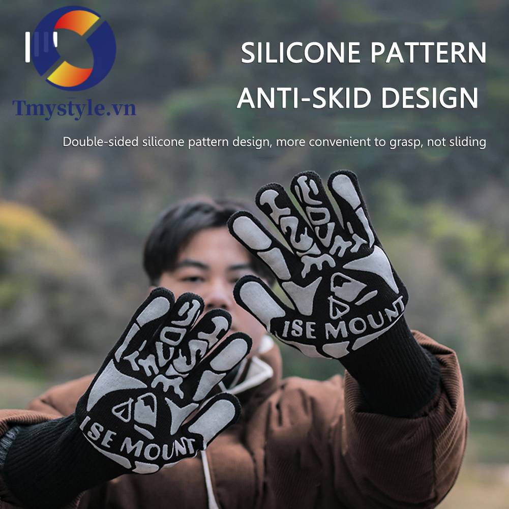 Găng Tay Bảo Vệ Chống Bỏng Mềm Mại Thoải Mái Dùng Khi Đi Cắm Trại