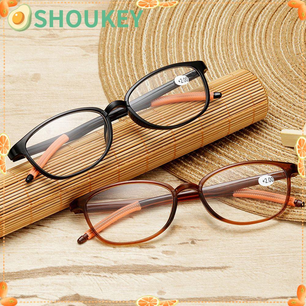 SHOUKEY Kính Đọc Sách Gọng Tròn Bằng Nhựa Resin Trong Suốt Thoải Mái