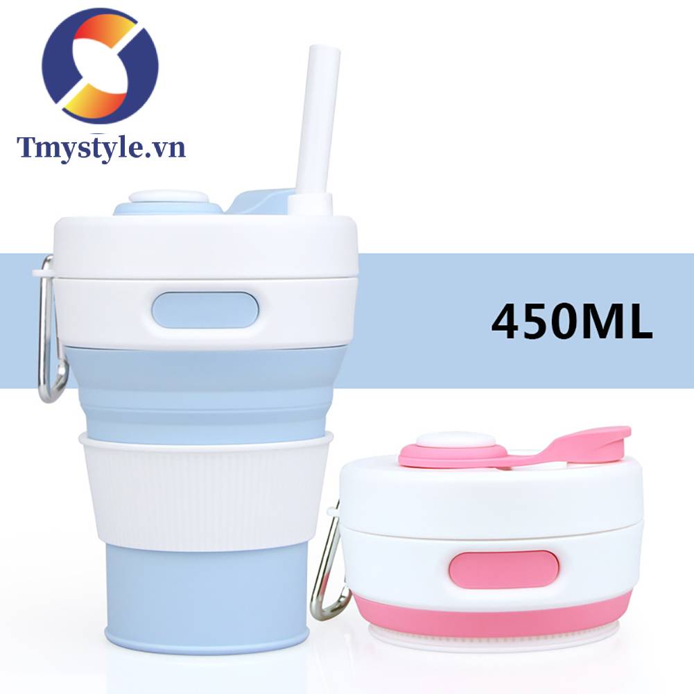Cốc Uống Nước 450ml Có Thể Gấp Gọn Tiện Lợi Khi Đi Du Lịch