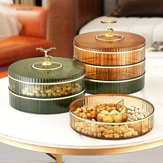 Dried Fruit Food Storage Gold Gray Green High Quality Sealed Box Snack Candy ABS