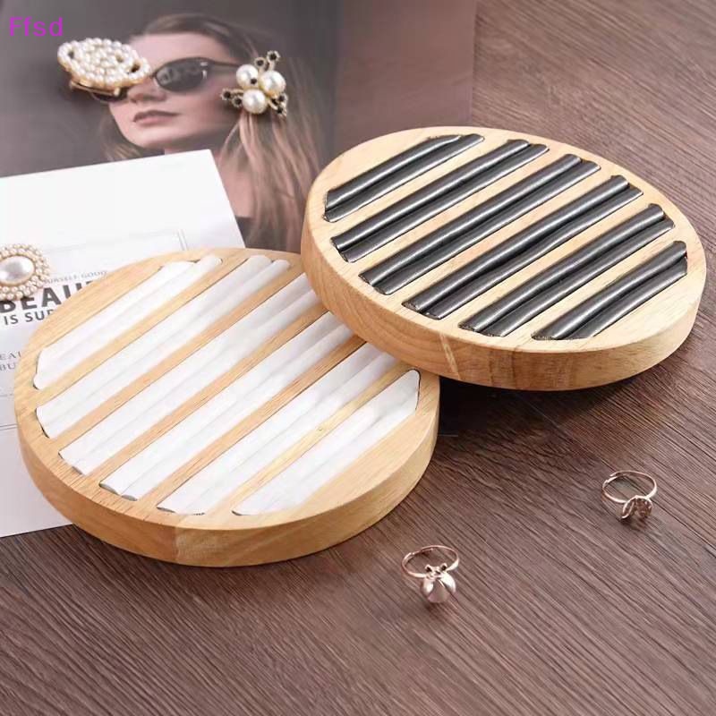 Hộp Tròn Phẳng Trưng Bày Trang Sức Phong Cách Vintage