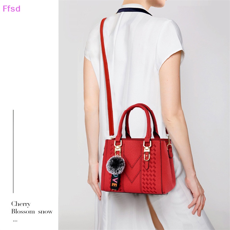 Túi Tote Đeo Chéo Vai Bằng Da PU Thêu Hình Dành Cho Bạn Nữ Mùa Đông * Bán Chạy