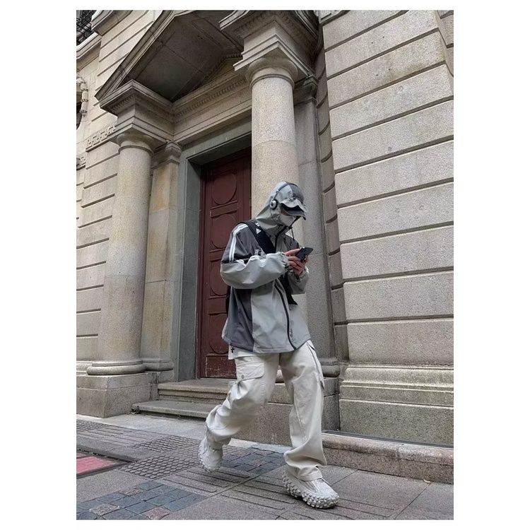 Quần Dài Dáng Rộng Nhiều Túi Cá Tính Năng Động Phong Cách Hip-Hop Cho Nam Nữ