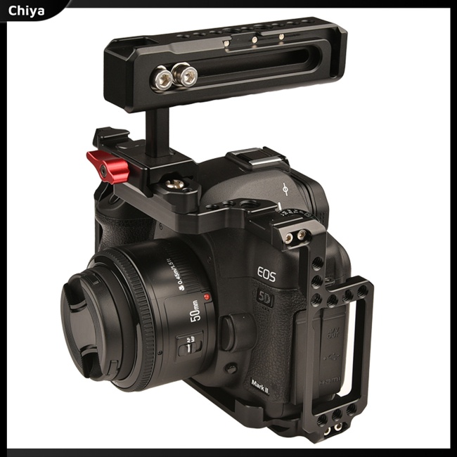 Tay Cầm Gắn Lồng Máy Ảnh Xoay 360 Độ Giao Diện Giày Lạnh Tiện Dụng