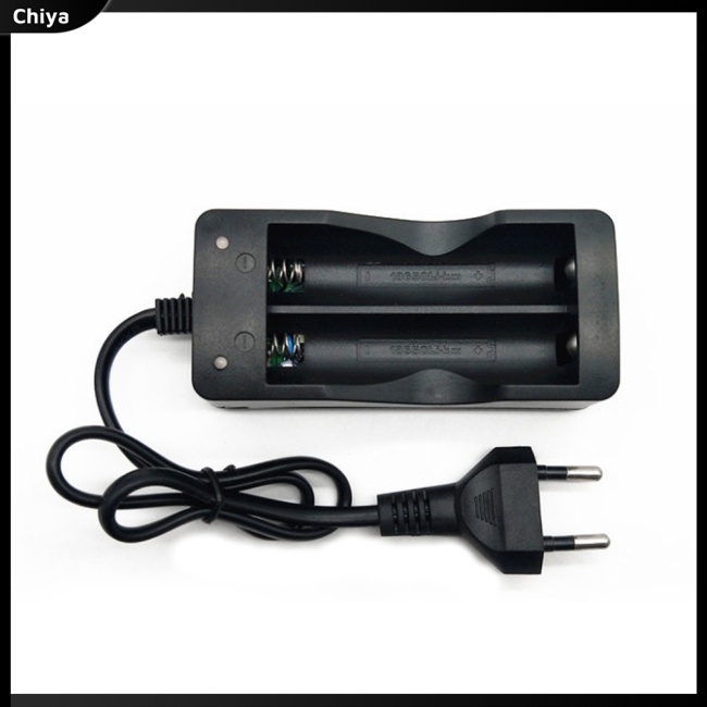 Cục Sạc Pin Lithium 18650 Hai Ngăn Thông Minh Có Dây Cáp