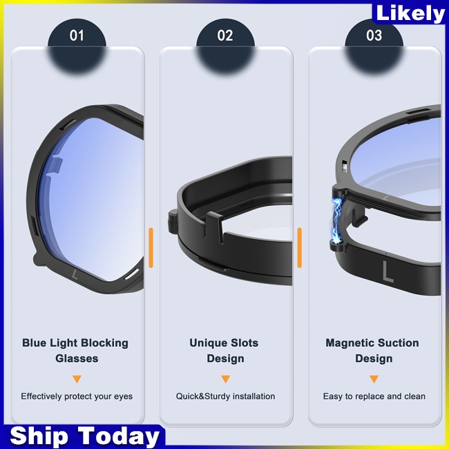 Kính Thực Tế Ảo Vr2 Chống Trầy Xước Chống Ánh Sáng Xanh Bảo Vệ Mắt