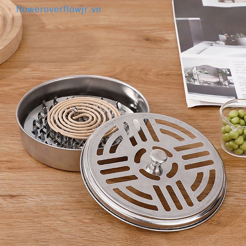 Khay Đựng Nhang Muỗi / Côn Trùng Thiết Kế Nhỏ Gọn Kèm Vỏ Bọc Tiện Dụng Cho Gia