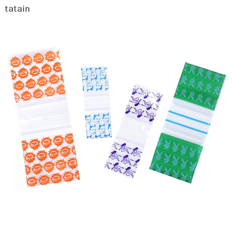 Set 100 Túi Khóa Zip Kích Thước 1.6 * 2 / 1.8 * 2.5 / 2.5 * 3 / 3 * 4cm