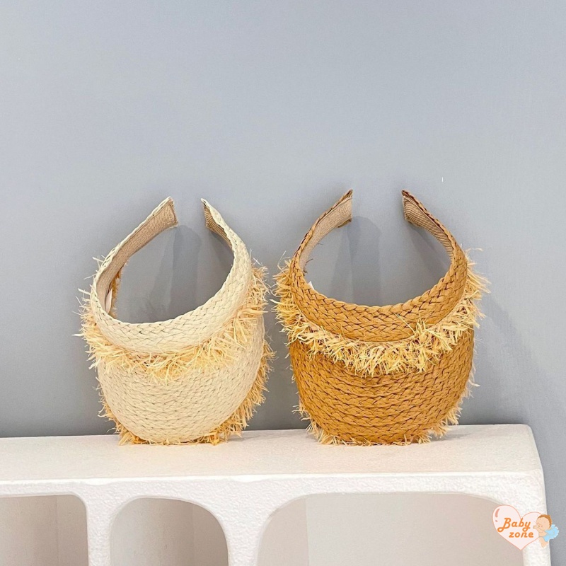 Được Khuyến Nghị! Nón Cói Rộng Vành Hở Chóp Chống Nắng Thời Trang Đi Biển Mùa Hè Cho Bé