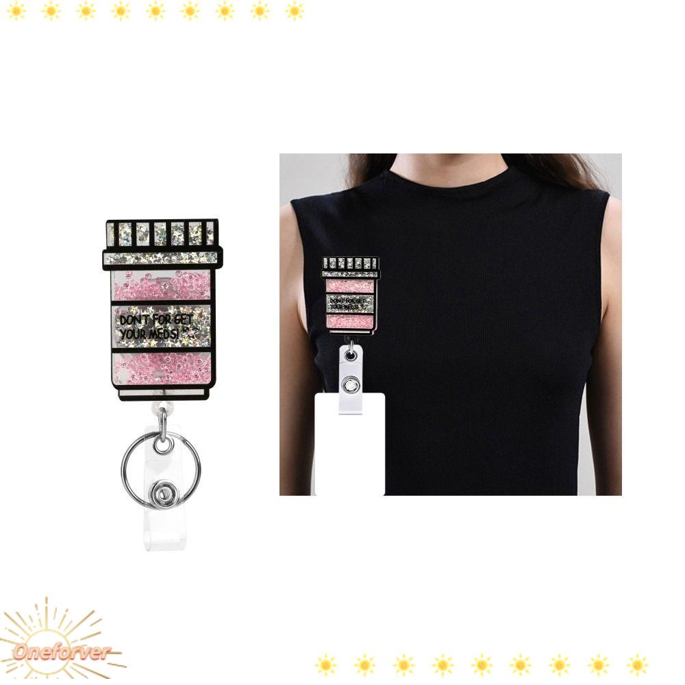 FOREVER Giá Đỡ Thẻ Id Id Id Bằng ABS Bền Thu Gọn Được Thời Trang Cho Y Tá