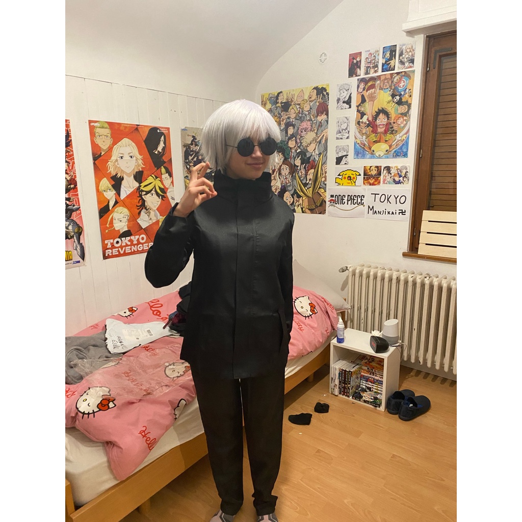 Bộ Tóc Giả Hóa Trang Jujutsu Kaisen Gojo Satoru Cho Nam