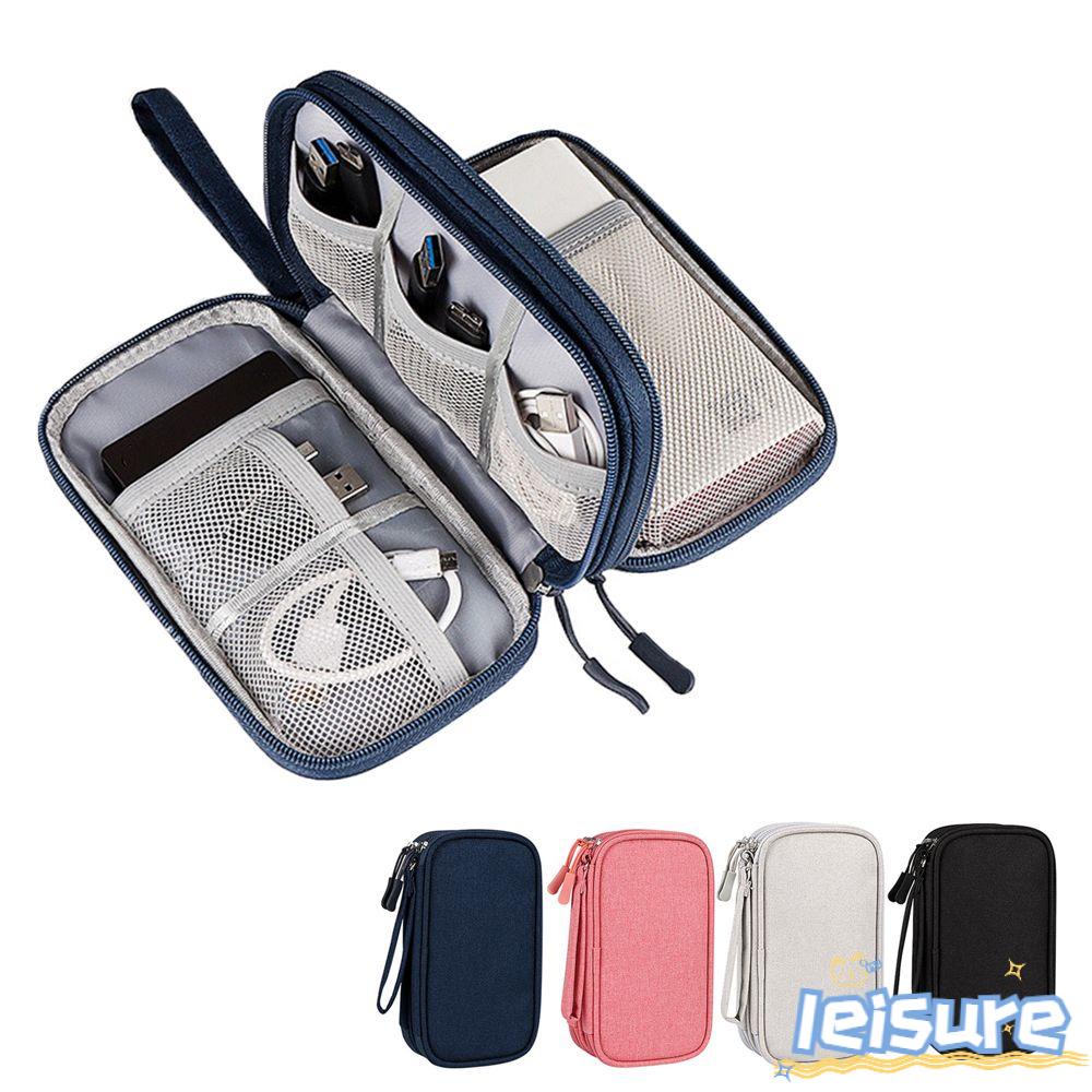 LEISURE Túi Đựng Sạc Điện Thoại Hai Lớp Chống Thấm Nước