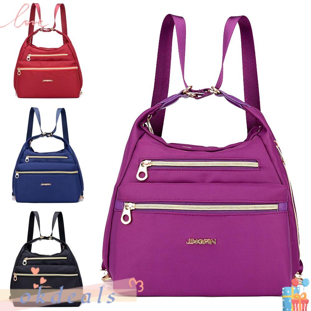 OKDEALS Ba Lô Du Lịch Nhiều Ngăn 3 Trong 1 Chống Nước Sức Chứa Lớn Thời Trang Cho Nữ