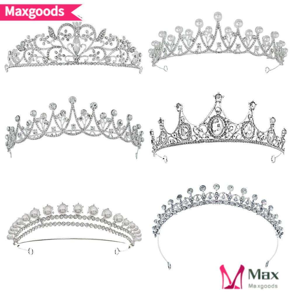 MAXG Lược Cài Tóc Đính Đá Lấp Lánh Cho Cô Dâu