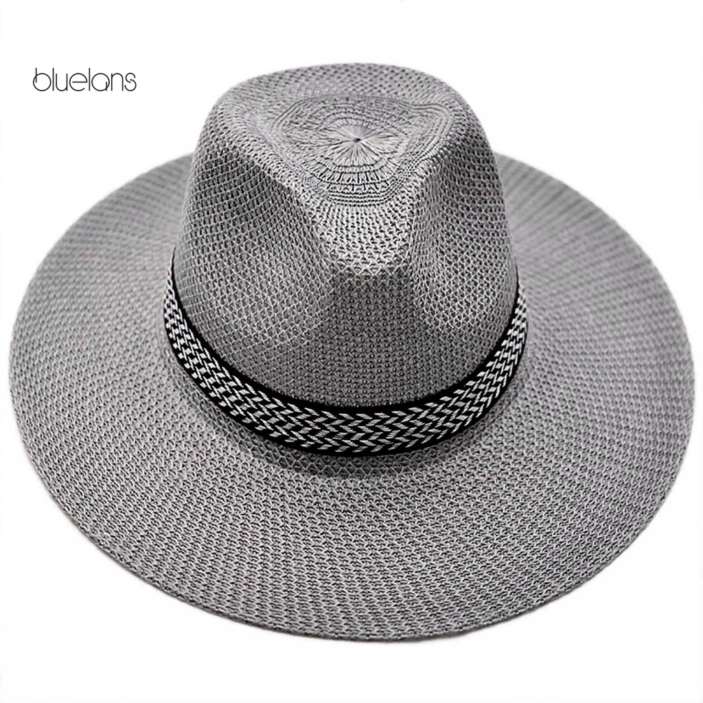 Mũ Rộng Vành Chống Nắng Chất Liệu Thân Thiện Với Da Thời Trang Đi Biển Mùa Hè Cho Nam