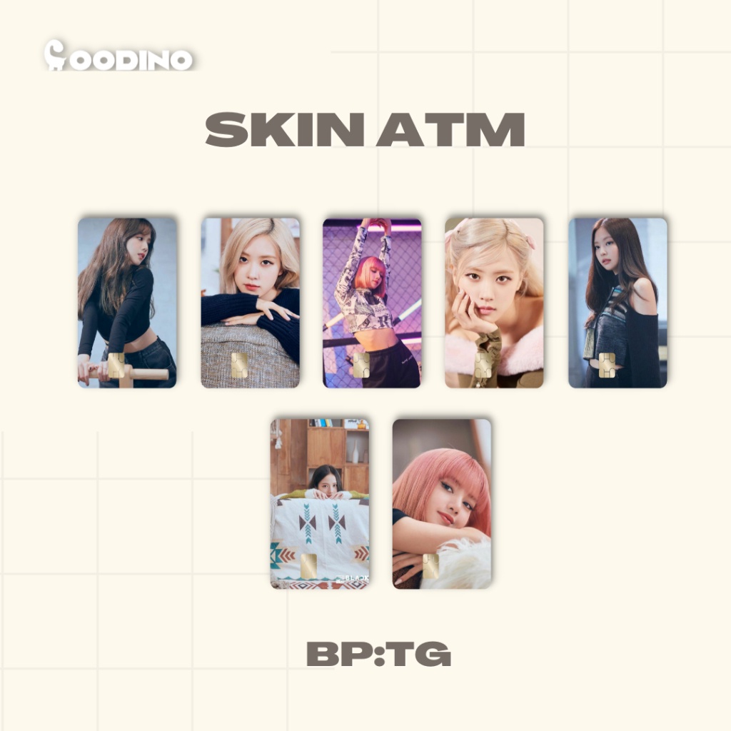 Miếng Dán Thẻ Card Blackpink THE GAME | SKIN ATM, Thẻ Chung Cư Trang Trí - Chất Liệu Decal Vinyl Chống Nước